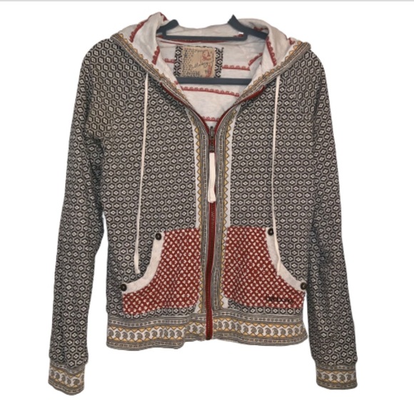 Billabong Tops - Billabong reversible full zip hoodie patterned